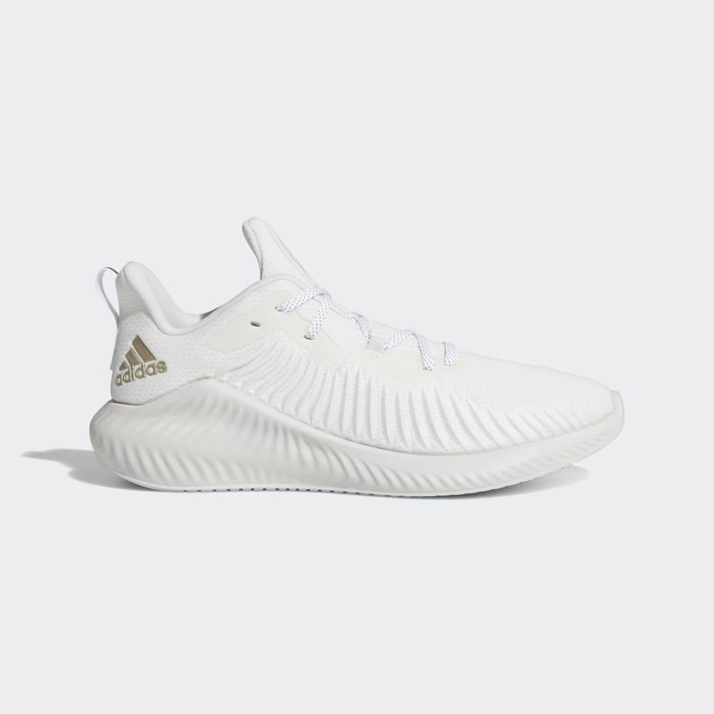 Adidasi Alergare Adidas Alphabounce+ Run EM Barbati Romania - Albi/Violet/Gri G54126